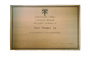 St Joseph College Cast Bronze and Cast Aluminum Identification Plaque Image