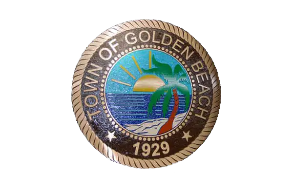 Town of Golden Beach Cast Bronze & Aluminum Medallion & Seal Image