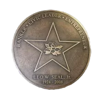 Leo W Seal Jr Custom Cast Bronze and Aluminum Medallion and Seal Image
