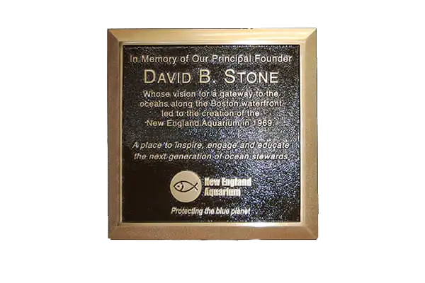 David B Stone Custom Cast Bronze Memorial Plaque and Lawn Marker Image