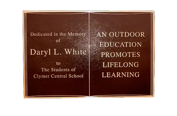 Daryl L White Custom Cast Bronze Memorial Plaque Image