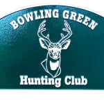 Bowling Green Hunting Club 14 x 12 Custom Aluminum Plaque Image