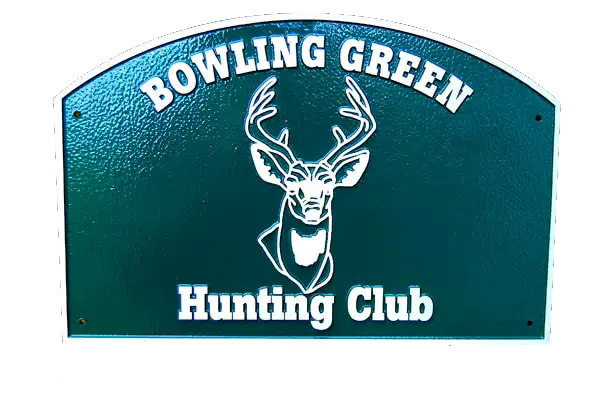 Bowling Green Hunting Club 14 x 12 Custom Aluminum Plaque Image