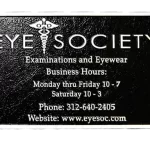 Eye Society Cast Bronze and Cast Aluminum Identification Plaque Image