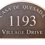 Casa De Quesada Village Drive Bronze Plaque Image