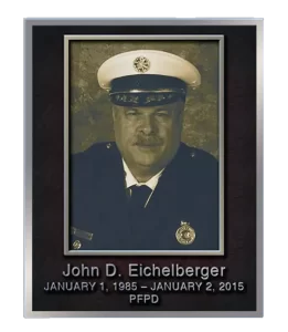 John Eichelberger Bronze Portrait Plaque Image