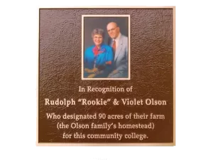 Chocolate Olson's Bronze Portrait Plaque Image