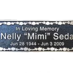 Nelly Seda Custom Cast Bronze Memorial Plaque Image