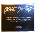 Dixie Divers Cast Bronze and Cast Aluminum Identification Plaque Image