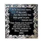 Bill Wacker Cast Bronze Garden and Bench Plaque Image