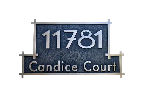 Candice Court Hand Rubbed Antique Finished Bronze Plaque Image