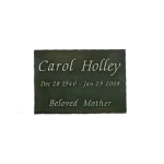 Carol Holley Custom Cast Bronze Memorial Plaque and Lawn Marker Image