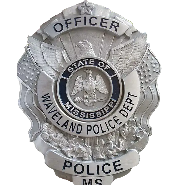 Waveland Police Department Aluminum Medallion Image