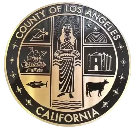 County of Los Angeles Etched Bronze Plaque Image