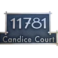 Candice Court Hand Rubbed Antique Finished Bronze Plaque Image