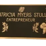Patricia Myers Stull Etched Bronze Plaque Image
