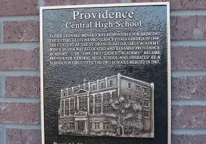 Providence Central High School Bronze Wall Plaque Image